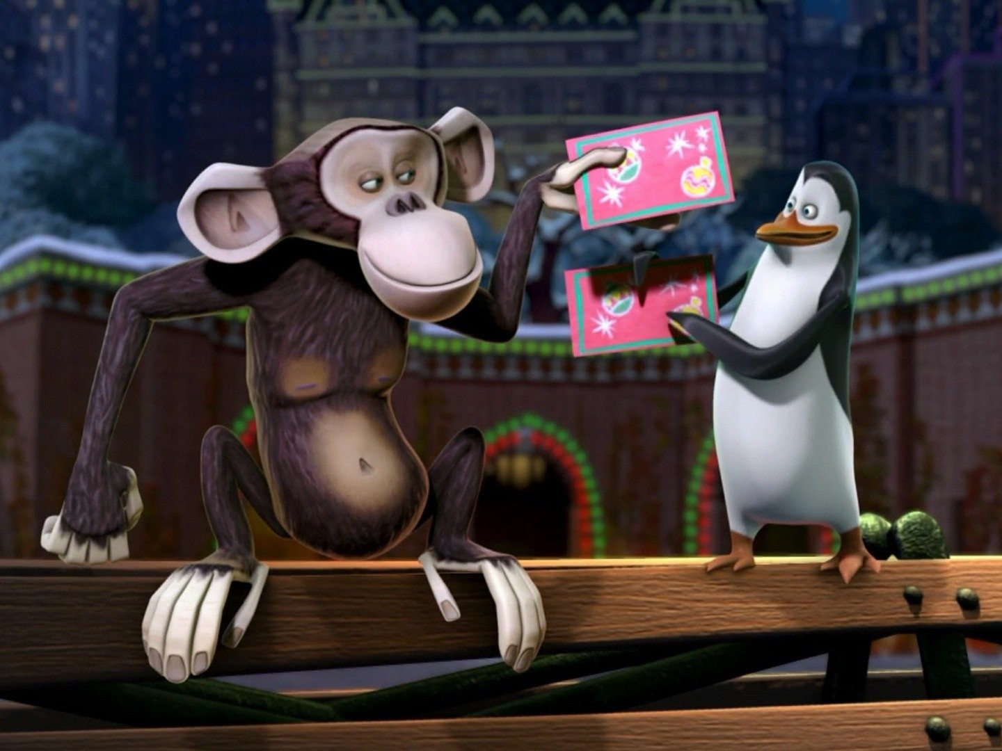 Penguins of Madagascar Monkey Plush Mason 18